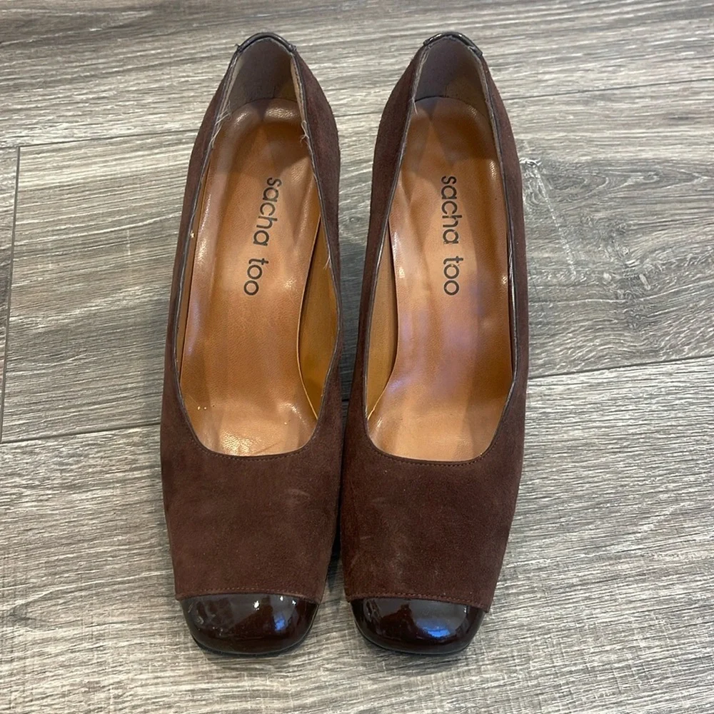 Sacha too Low Profile Heel chocolate brown size 7